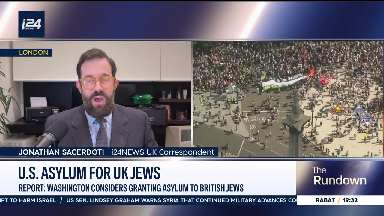 Video thumbnail for Report: Washington considers granting asylum to British Jews