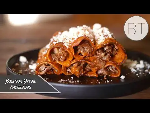Video thumbnail for Bourbon & Guajillo Oxtail Enchiladas