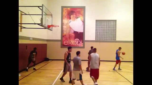 'Video thumbnail for Isaiah Rivera Pick Up Game Footage :: Fast Break Dunk'