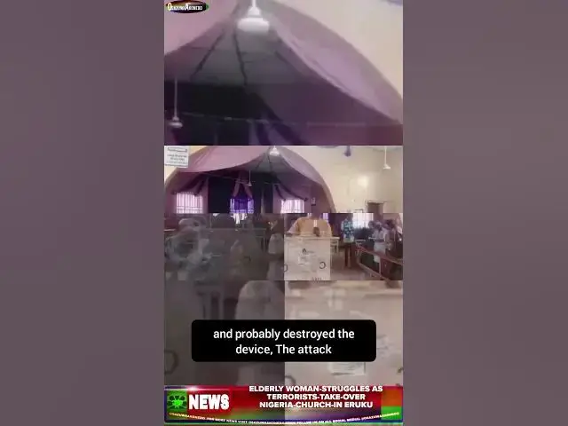 Video thumbnail for Elderly Woman-Struggles As Terrorists-Take-Over Nigeria-Church-In Eruku