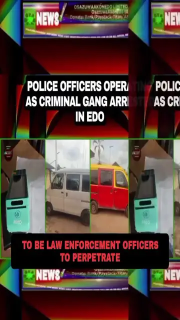 Video thumbnail for Police Officers Operating As Criminal Gang Arrested In Edo