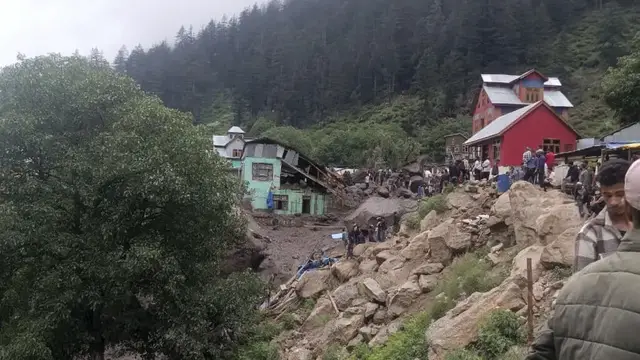 'Video thumbnail for Flash floods kill at least 46 and leave more than 200 missing in Kashmir'