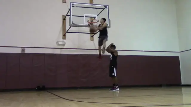 'Video thumbnail for Ridiculous Dunk Session Ft. CJ and Steven'
