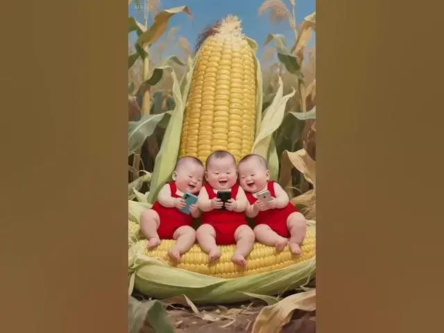 'Video thumbnail for Three Cute Toddlers Watching Reels on Smartphones 📱😃 | Viral Ai Baby Short #cute #funny'