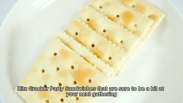 Video thumbnail for Ritz Cracker Party Sandwiches recipe