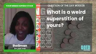 Video thumbnail for lhollman has a family routine to get rid of bad luck. Whatever works!