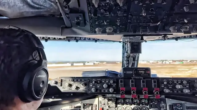 'Video thumbnail for Air Force KC-135 Stratotanker • Tarmac Takeoff And Aerial View'