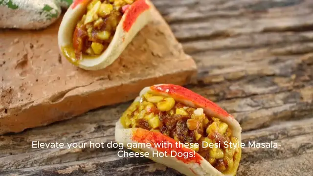 Video thumbnail for Desi Style Masala-Cheese Hot Dog Recipes