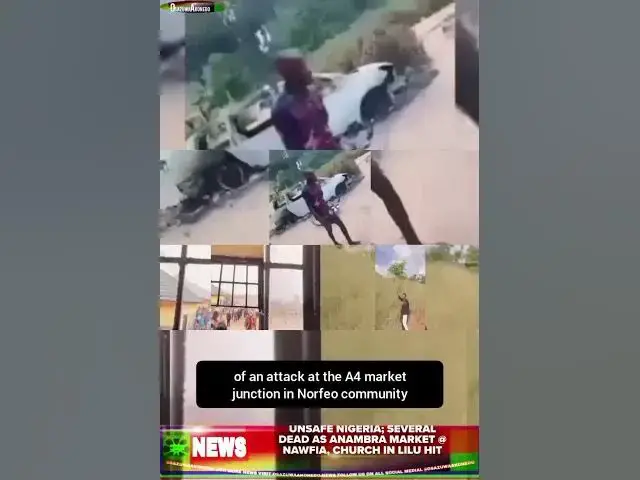 Video thumbnail for Unsafe Nigeria; Several Dead As Anambra Market @ Nawfia, Church In Lilu Hit