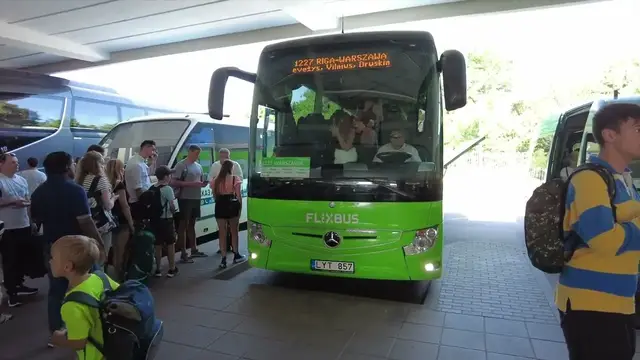 Video thumbnail for Vilnius Lithuania to Warsaw Poland on FlixBus