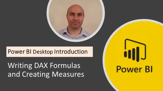'Video thumbnail for Power BI Desktop Introduction #4 - DAX Formulas & Creating Measures'