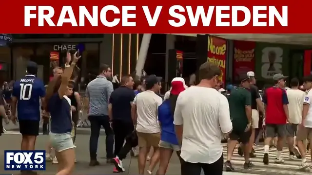 Video thumbnail for France and Sweden face off in World Cup knockout round