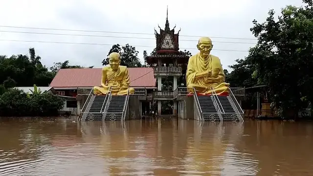 'Video thumbnail for Flash floods hit northern Thailand after tropical depression'