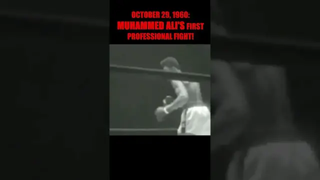 'Video thumbnail for Muhammad Ali's First Professional Boxing Match (October 29, 1960)'