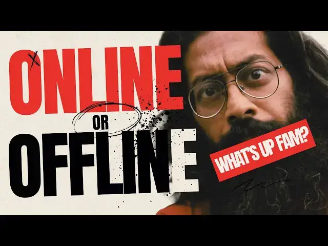 'Video thumbnail for fan following, community growing, audience building - online and offline'