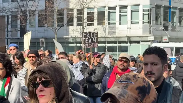 Video thumbnail for Protests in Germany against deportation of pro-Palestinian activists