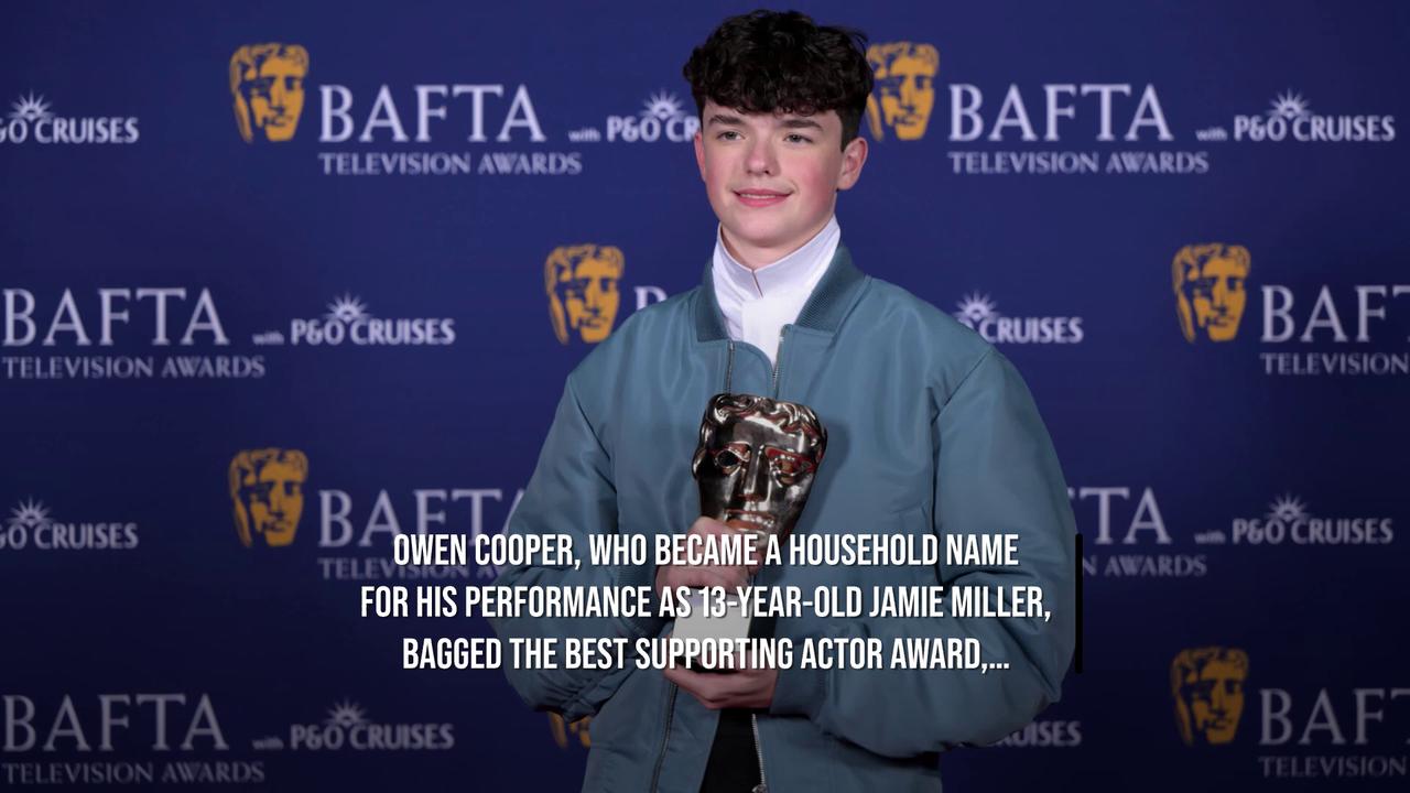 Video thumbnail for NEWS OF THE WEEK: Adolescence dominates BAFTA TV awards with four wins.