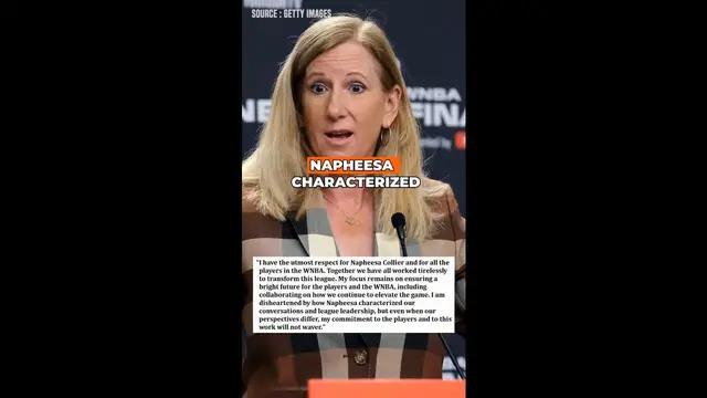 'Video thumbnail for WNBA Commissioner Cathy Engelbert ‘Disheartened’ After Napheesa Collier Criticism'