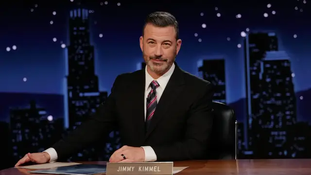 'Video thumbnail for Jimmy Kimmel addresses Charlie Kirk row as show returns'