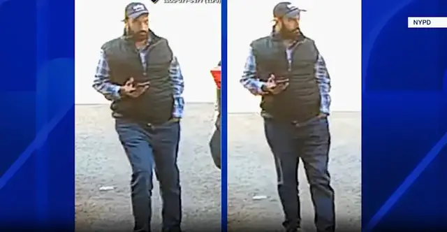 Video thumbnail for Suspect wanted in connection with grand larceny in Brooklyn