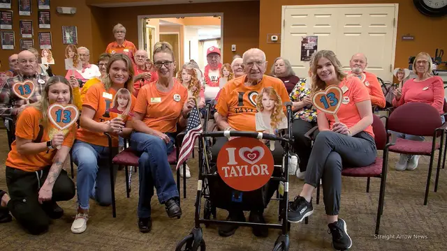 'Video thumbnail for Nebraska nursing home resident forms Taylor Swift fan club, hopes to meet pop superstar'