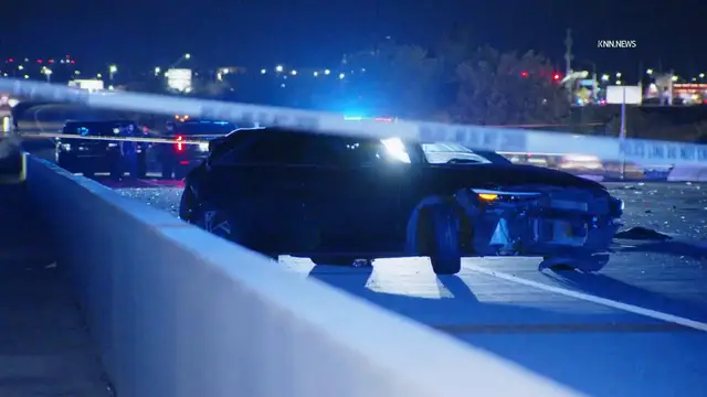 Video thumbnail for US, Phoenix: El Mirage Police Investigate Crash And Shooting On Grand Avenue.