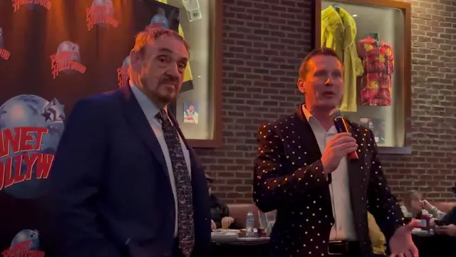 'Video thumbnail for Actor John Rhys-Davies talks Indiana Jones, Lord of the Rings, and Sliders at Planet Hollywood'