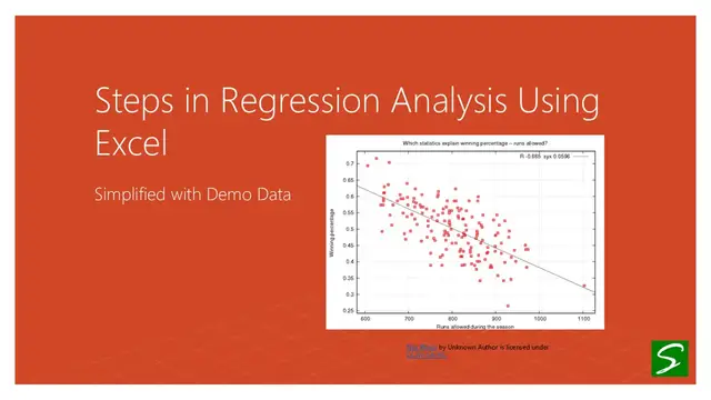 'Video thumbnail for Steps in Regression Analysis Using Excel'