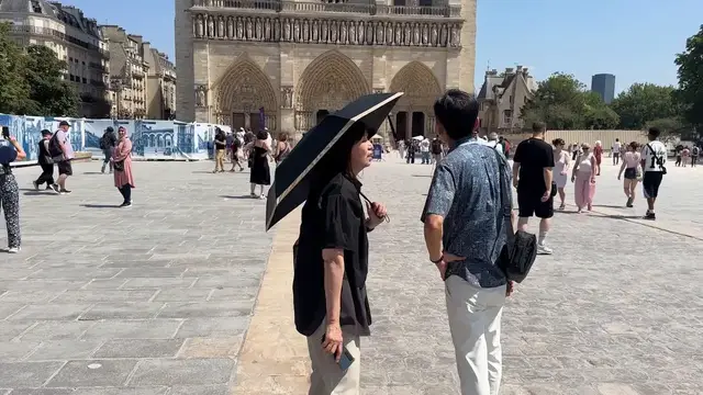 Video thumbnail for France: France endures record heat as heatwave grips Europe.