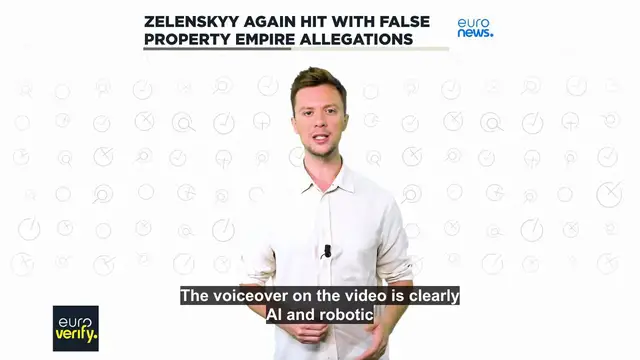 'Video thumbnail for Zelenskyy once again hit with false property empire allegations'