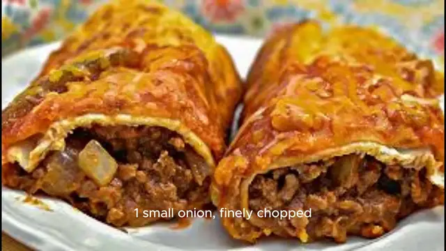 Video thumbnail for Beef and Cheese Chimichangas Recipe