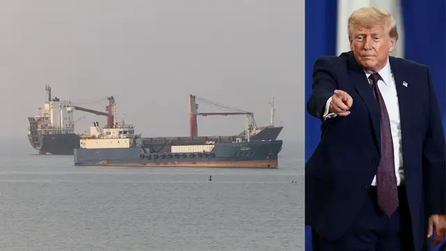 Video thumbnail for Trump says Iran told US no tolls being sought for Hormuz travel