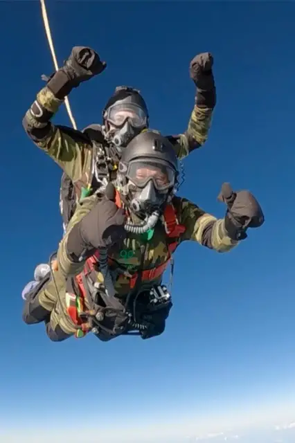 Video thumbnail for Highest tandem parachute jump (skydive)  13,081 m (42,917.2 ft) by Artaj Singh and Thomas Oquinns