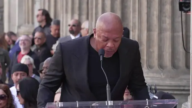 Video thumbnail for Dr. Dre uses AI to make music: 'I don't see it as a threat'.