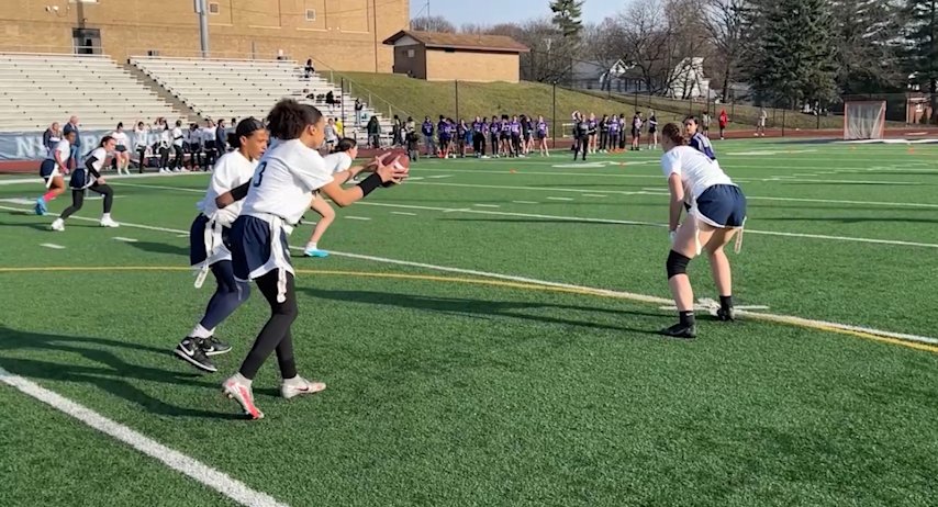 Video thumbnail for Girls flag football to become varsity sport in New Jersey high school