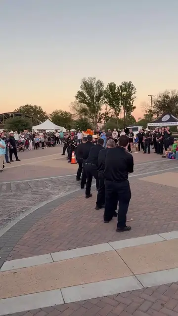 Video thumbnail for Firefighters Edge Out Police in National Night Out Tug of War