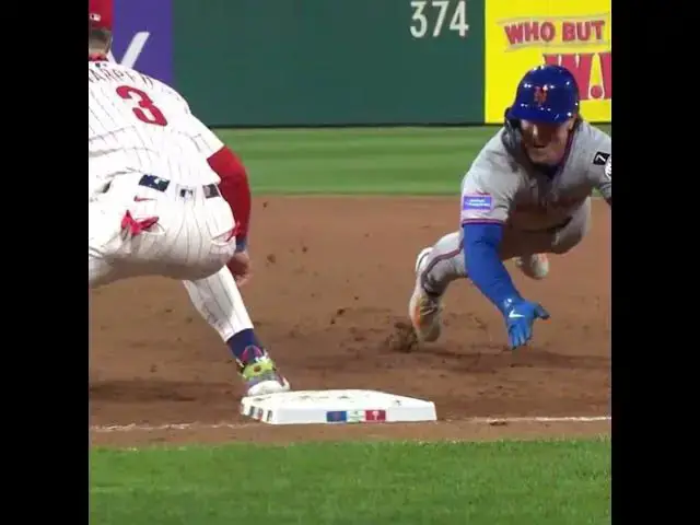 'Video thumbnail for Aaron Nola Picks Off Brett Baty at First Base! | 09/08/2025'