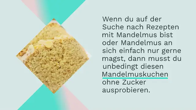 Video thumbnail for MANDELMUSKUCHEN OHNE ZUCKER