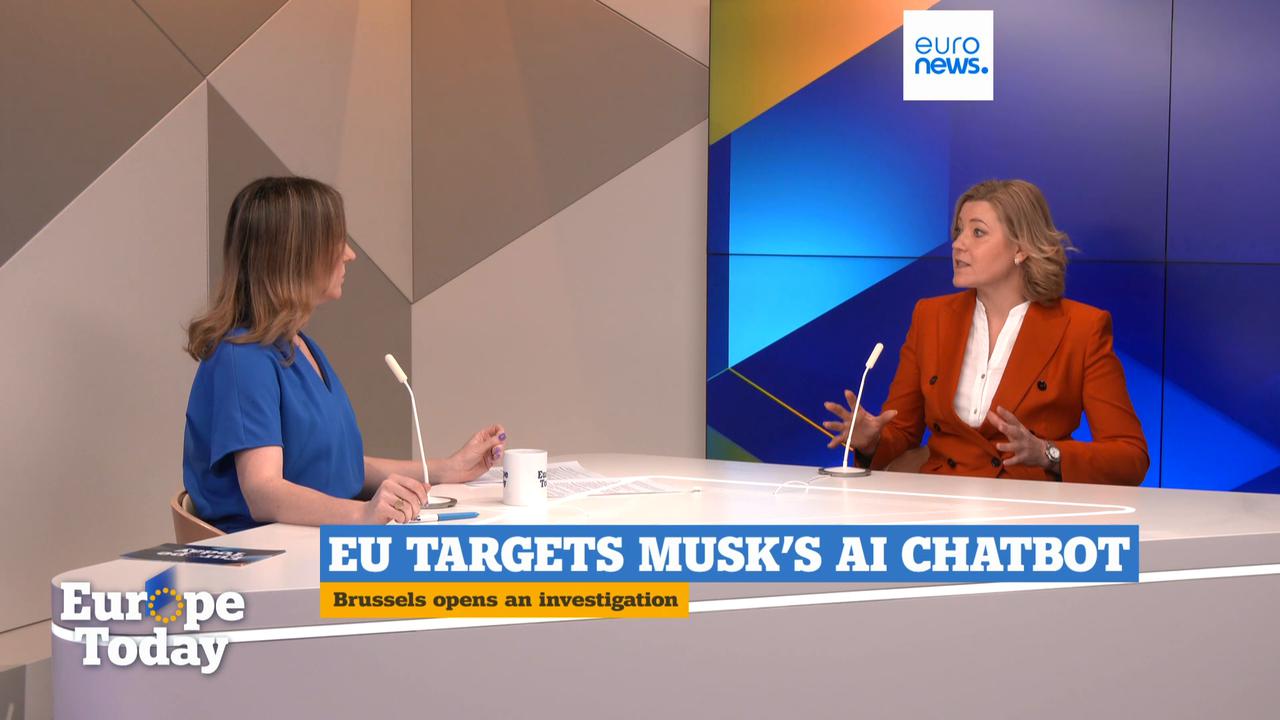 Video thumbnail for Virkkunen warns X of ‘clear obligations’ amid EU investigation into Grok