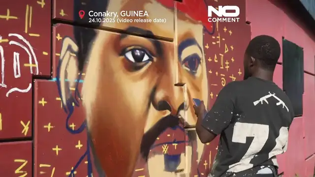 'Video thumbnail for Graffiti gains support in Guinea’s capital'