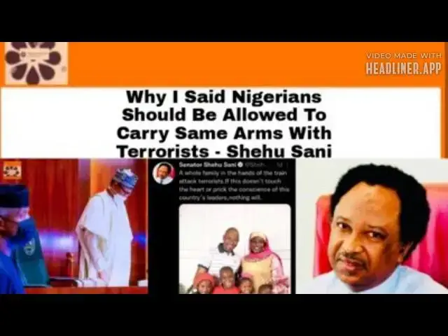 Video thumbnail for Why I Said Nigerians Should Be Allowed To Carry Same Arms With Terrorists - Shehu Sani