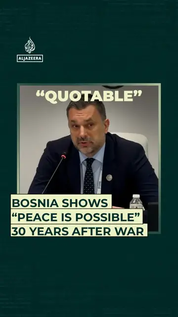 Video thumbnail for Bosnia shows “peace is possible” 30 years after war
