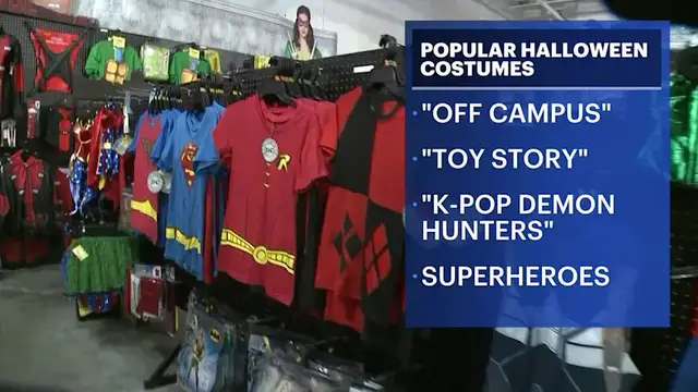 Video thumbnail for Spirit Halloween reveals top costume trends as spooky season gets underway