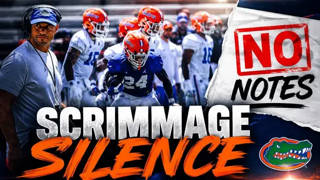 Video thumbnail for Florida Gators First Scrimmage ENDS With NO NOTES - Why the Silence & What Are We Hearing?
