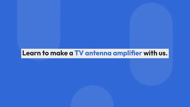 Video thumbnail for 3 Ways To Make a TV Antenna Amplifier-DIY Guide