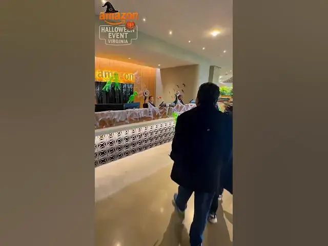 Video thumbnail for Amazon Office Halloween Tour 2025 | Haunted House Event with Family at Virginia HQ #teamamazon