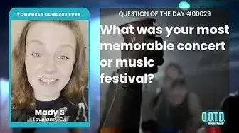 Video thumbnail for Mady's never been to a concert before. That needs to change pronto!