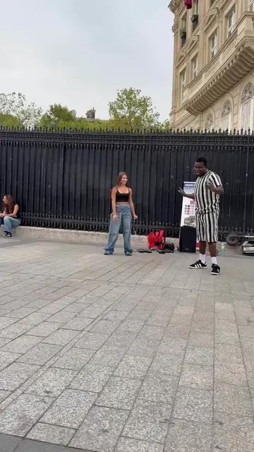 Video thumbnail for Street Dancer Gets Surprised by Talented Passerby Performance