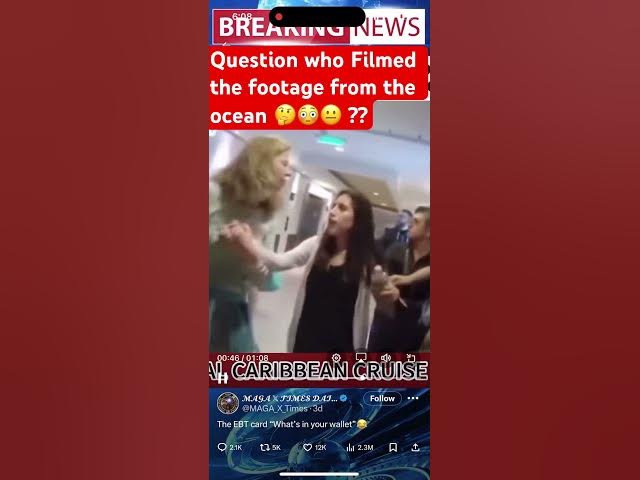 Video thumbnail for So who filmed the footage from the ocean just asking😳🤔😳 #royalcrusies #fox #mainstreament