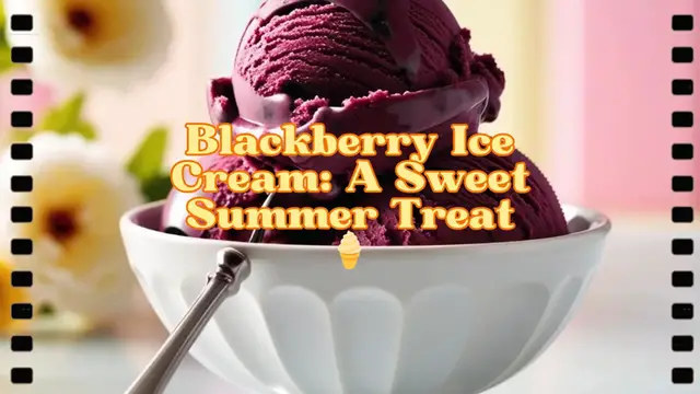 Video thumbnail for Blackberry Ice Cream A Sweet Summer Treat 🍦